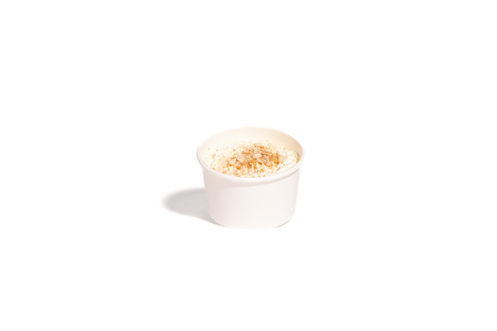 Birdcode banana pudding on white
